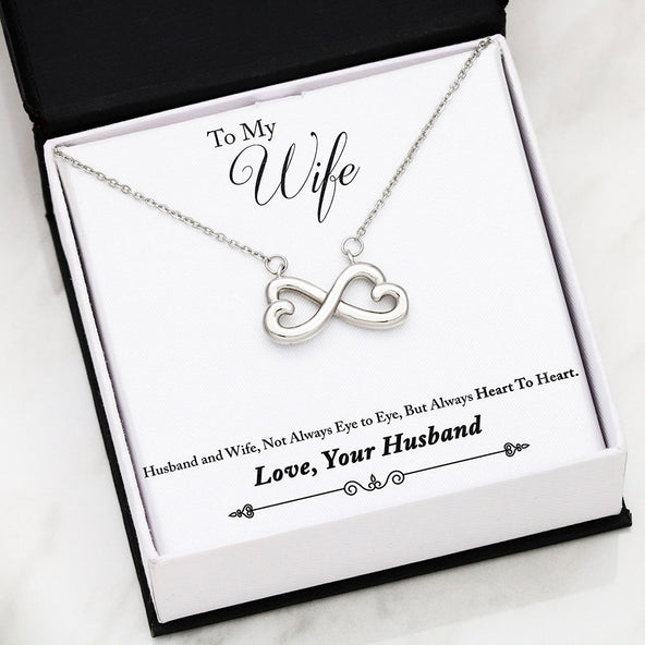 ***HUSBAND TO WIFE- INFINITY HEART NECKLACE