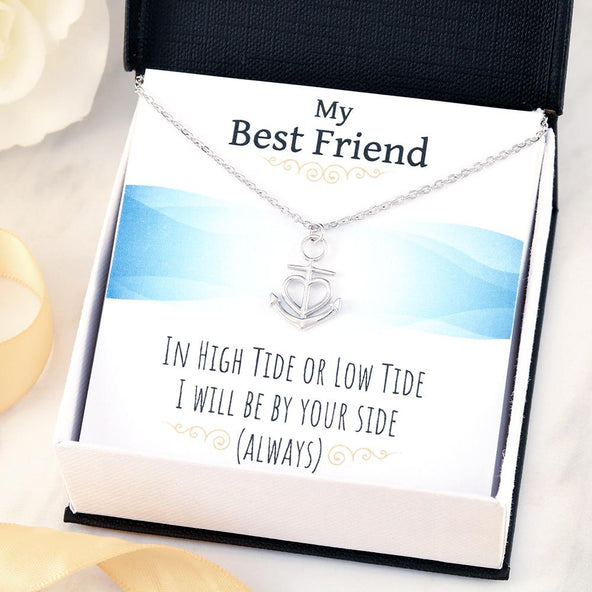 ***Best Friend - High Tide or Low Tide Anchor Necklace