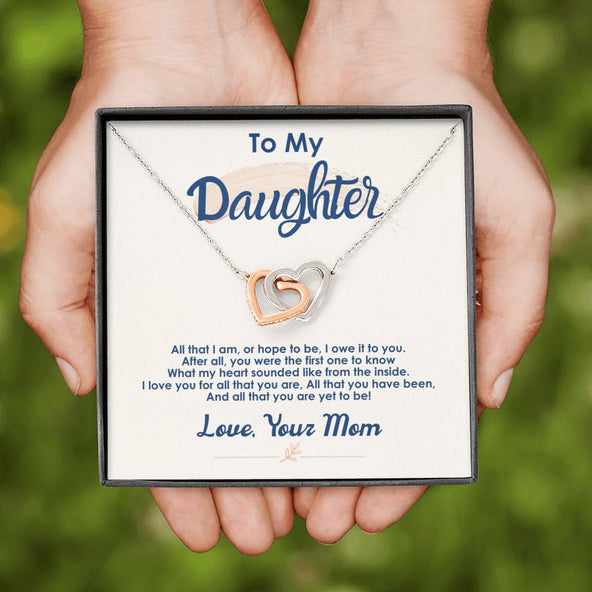 Collection Daughter - You Were The First One - Interlocking Hearts Necklace
