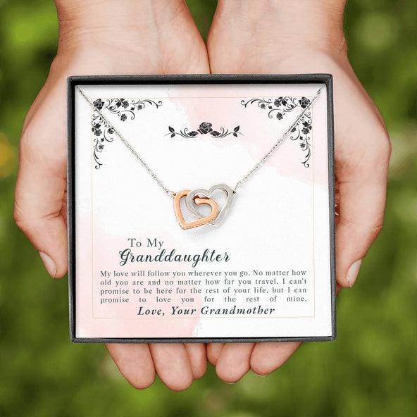 Collection Granddaughter - Rest Of My Life - Interlocking Hearts Necklace