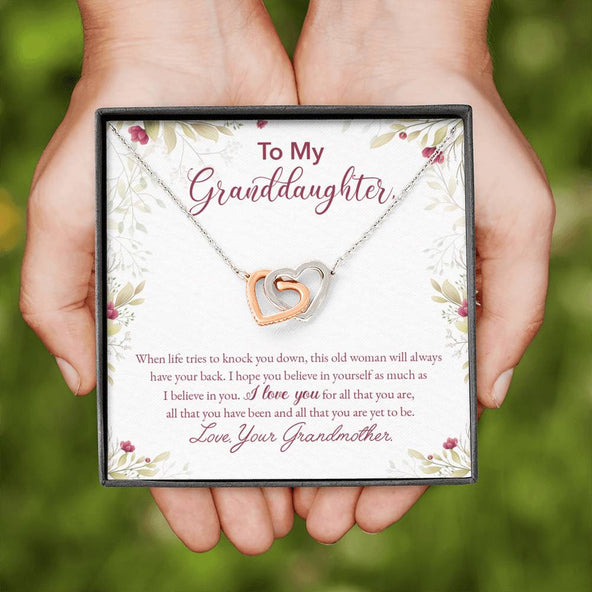 Collection Granddaughter - All That You Are - Interlocking Hearts Necklace